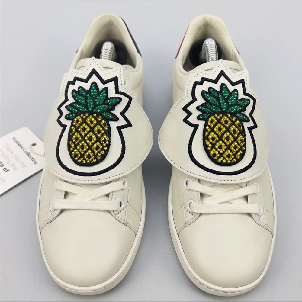 Gucci Leather Pineapple Shoe Patch - image 1